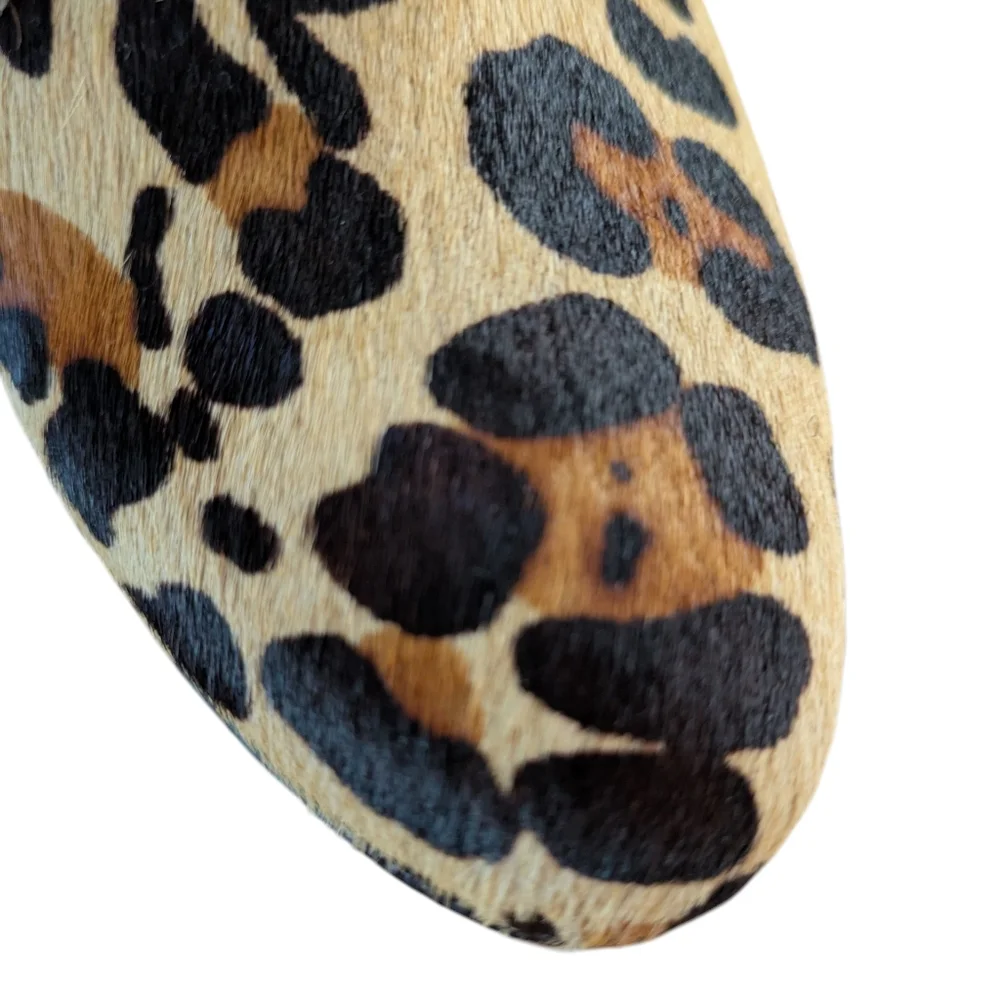 Kate Spade Leopard Print Calf Fur Ankle Bootie Size 6.5